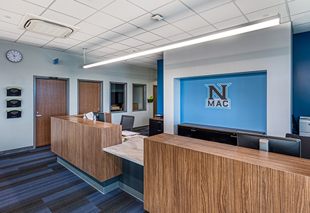 North Mac High School Office Interior